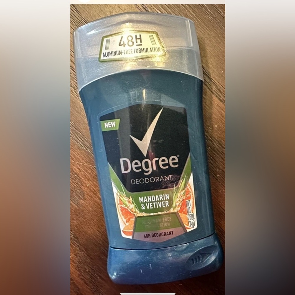 (1) Degree Mandarin & Vetiver Deodorant 48H Aluminum Free Formulation New HTF